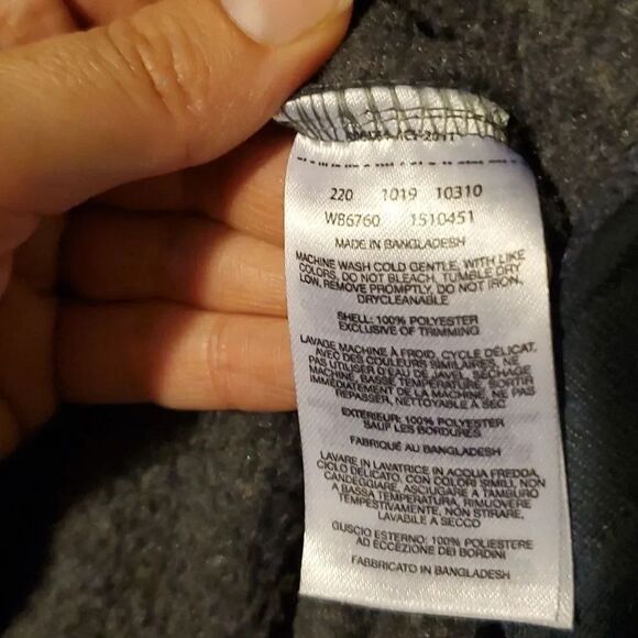 Columbia Boys Size Large Gray Fleece Zip Up Coat - Picture 3 of 5